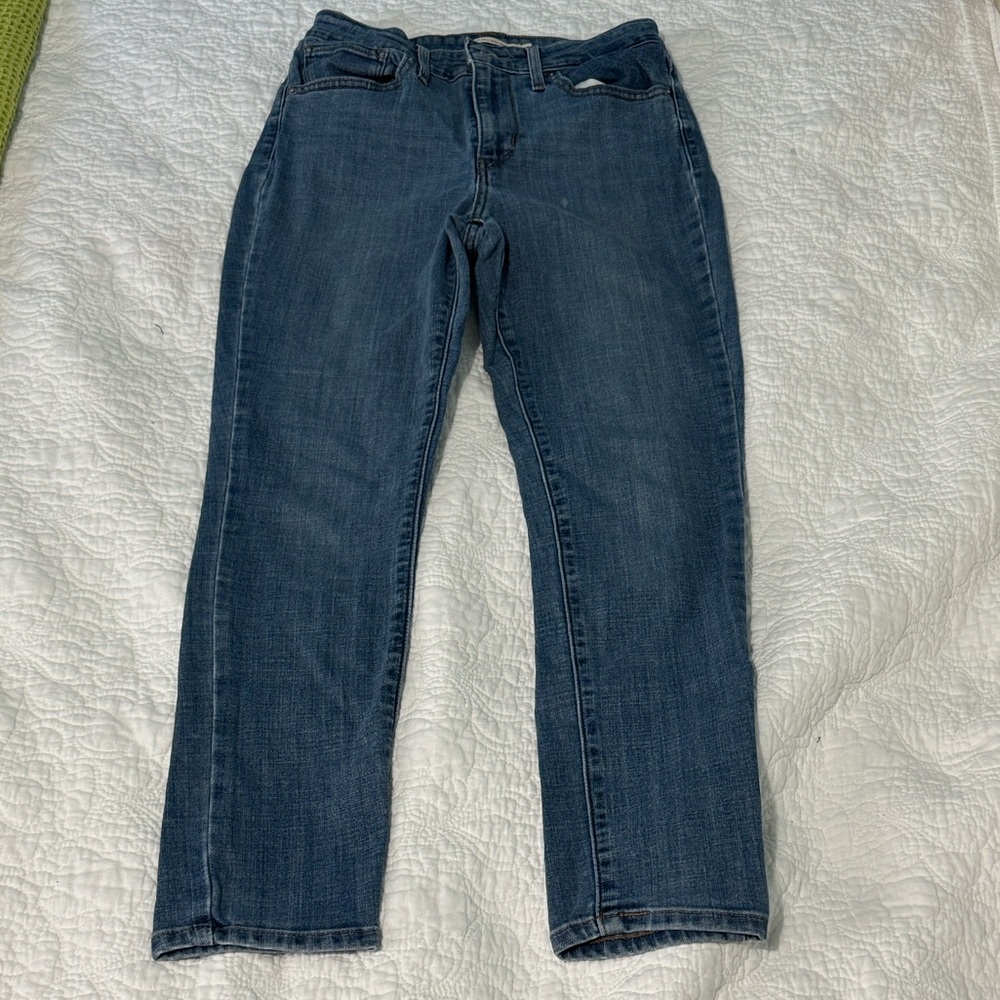 Levi's High Rise Skinny Jeans in Classic Blue